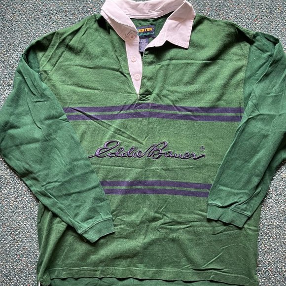 Eddie Bauer Shirts Eddie Bauer Eb Tek Mens Rugby Shirt Poshmark